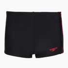 Boys' swim boxers Speedo Plastisol Placement Aquashort anthracite/hrr