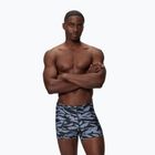 Men's swim boxer trunks Speedo Print Beachstar Square Leg Anthracite/Coin Grey