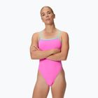 Women's one-piece swimsuit Speedo FL Solid V-Back 2.0 neon flamingo
