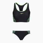 Women's two-piece swimsuit Speedo Placement Raceback 2pc anthracite/clover