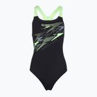 Ladies' one-piece swimsuit Speedo Medley Logo Medalist anthracite/clover