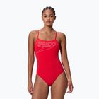 Women's one-piece swimsuit Speedo Endurance+ Logo Thin Strap high risk red