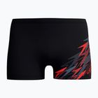 Men's swim boxer trunks Speedo Medley Logo Aquashort anthracite/hrr