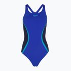 Ladies' one-piece swimsuit Speedo Solid Splice Medalist sapphire/peacoat