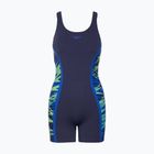 Ladies' one-piece swimsuit Speedo Hyperboom Splice Muscleback Legsuit peacoat/sapphire
