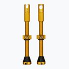 Peaty's X Chris King MK2 Presta Tubeless Valves Set 60 mm gold