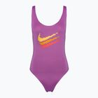 Women's one-piece swimsuit Nike Multi Logo U-Back fuchsia dream