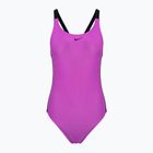 Women's one-piece swimsuit Nike Logo Tape Fastback fuchsia dream