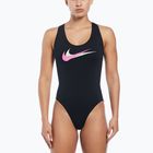 Women's one-piece swimsuit Nike Multi Logo Crossback black