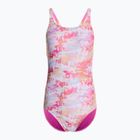 Women's one-piece swimsuit Nike Hydrastrong Multi Print Fastback warm multi
