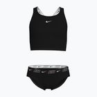 Children's two-piece swimsuit Nike Logo Tape Crossback Midkini black