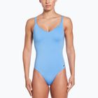 Women's one-piece swimsuit Nike Essential V-Neck university blue