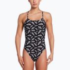 Women's one-piece swimsuit Nike Hydrastrong Cutout jet black