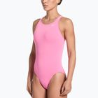 Ladies' one-piece swimsuit Nike Hydrastrong Solid pink glow