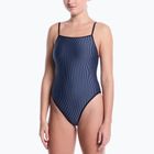 Women's one-piece swimsuit Nike Ocean Bound Ripple Texture Square Neck slate