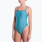 Women's one-piece swimsuit Nike Ocean Bound Ripple Texture Square Neck bleached turquoise