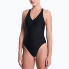 Women's one-piece swimsuit Nike Hydralock Luxe Sail Boat V-Neck black