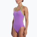 Women's one-piece swimsuit Nike Hydrastrong Logo Graphic T-Back bright violet