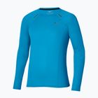 Men's running longsleeve Mizuno Active Dryaeroflow blue jewel