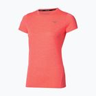 Women's running shirt Mizuno Core Impulse Short Sleeve Tee desert flower