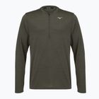 Men's running sweatshirt Mizuno Core Impulse Half Zip Long Sleeve Tee forest night