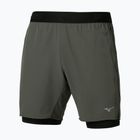 Men's running shorts Mizuno Core 7.5 Inches 2In1 forest night