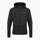 Men's running jacket Mizuno Active Warmalite Hybrid Full Zip Hooded Long Sleeve Top black