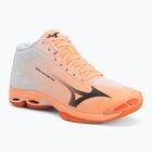 Volleyball shoes Mizuno Wave Lightning Pro Mid flamingo coral/carbon/white