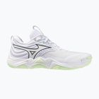 Women's volleyball shoes Mizuno Wave Momentum Elite white/balsam green/ambrosia