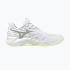 Women's volleyball shoes Mizuno Wave Momentum Pro white/aqua gray/ambrosia