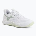 Women's volleyball shoes Mizuno Wave Momentum Pro white/aqua gray/ambrosia
