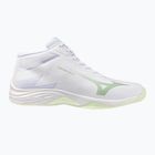 Women's volleyball shoes Mizuno Lightning Select Mid white/aqua gray/ambrosia