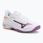 Women's tennis shoes Mizuno Wave Exceed Court AC white/dahlia/lava orange