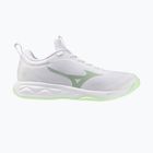Women's volleyball shoes Mizuno Wave Luminous Pro white/aqua gray/ambrosia