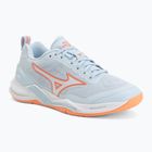 Women's handball shoes Mizuno Wave Stealth Elite blue finch/white