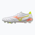 Football boots Mizuno Morelia Neo V β Pro FG white/lava orange/evening primrose