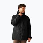 Men's rain jacket Regatta Balaton black/pumpkin spice