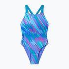 Children's one-piece swimsuit Speedo Allover Pwerbackback moonlight lavender/hyper teal