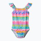 Children's one-piece swimsuit Speedo Ruffle citrus green