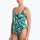 Ladies' one-piece swimsuit Nike V-Neck midnight navy