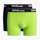 Wilson men's boxer shorts 2 pack black/green W875V-270M