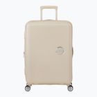 Cabin suitcase American Tourister Soundbox 67 81 l coconut sand