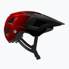 Lazer Lupo KinetiCore metallic red bicycle helmet