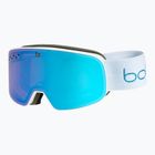 Ski goggles Bollé Nevada Small white metallic blue matte/azure