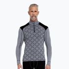 Men's thermal sweatshirt Dovre Half Zip Jacquard grey