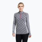 Women's thermal sweatshirt Dovre Half Zip Jacquard grey