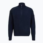 Men's sweater Dovre Ribbed Knit Half Zip navy