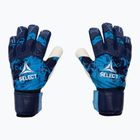 Goalkeeper's gloves SELECT 77 Super GRIP V22 blue and white 500062