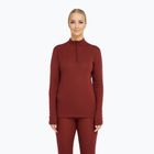 Women's thermal sweatshirt Dovre Wool Zip burgundy