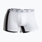 Men's trunks CR7 Basic Trunk 3 pairs white/ greymelange/ black